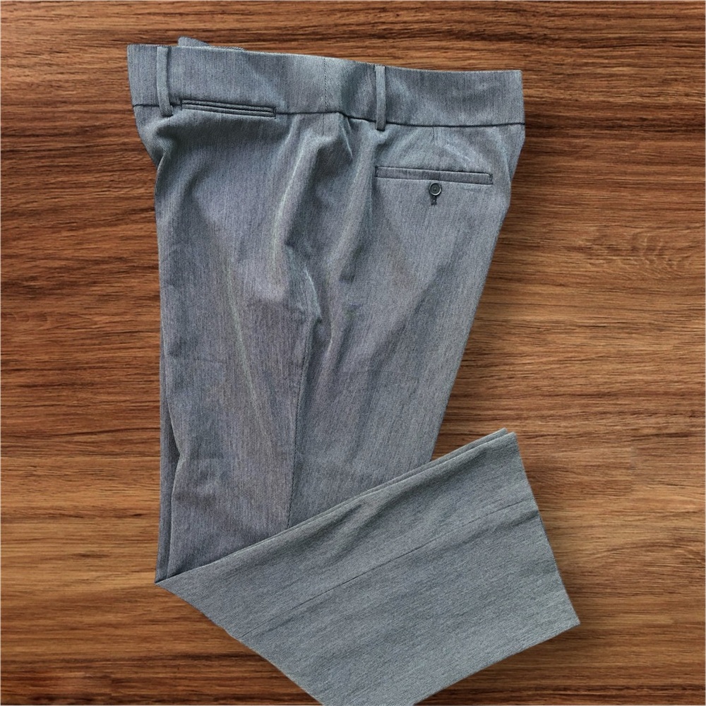 LOFT Plus Gray High Waist Trousers Size 18 Work Office Career Pants